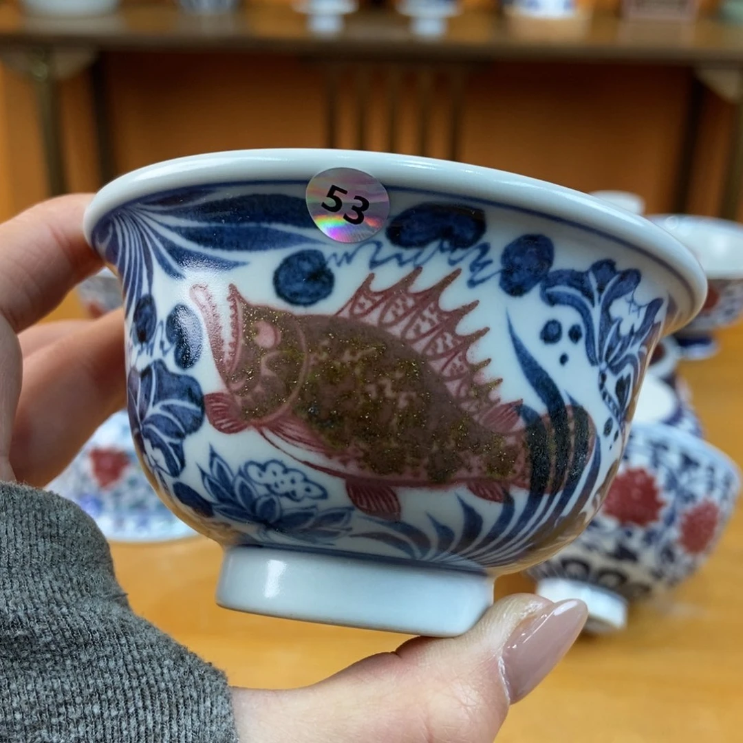 手绘现代茶具非古董