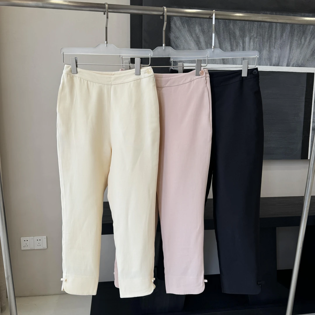 【福利】丝毛蝴蝶结九分裤---top10831