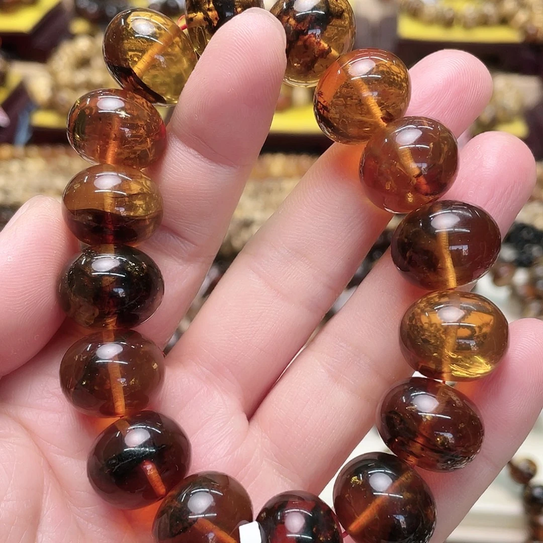 琥珀裸石未镶嵌十七11467