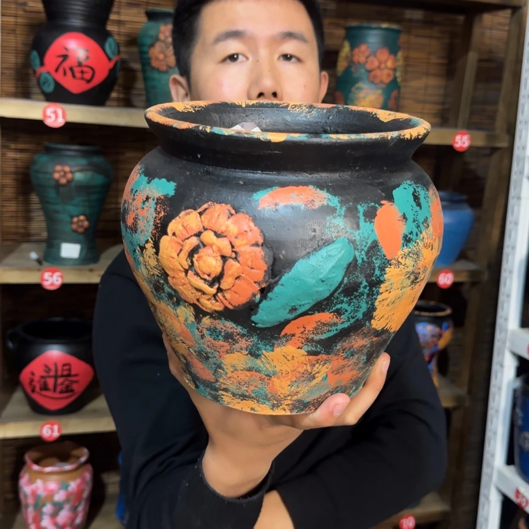 带孔高端浮雕花盆炸炸炸炸