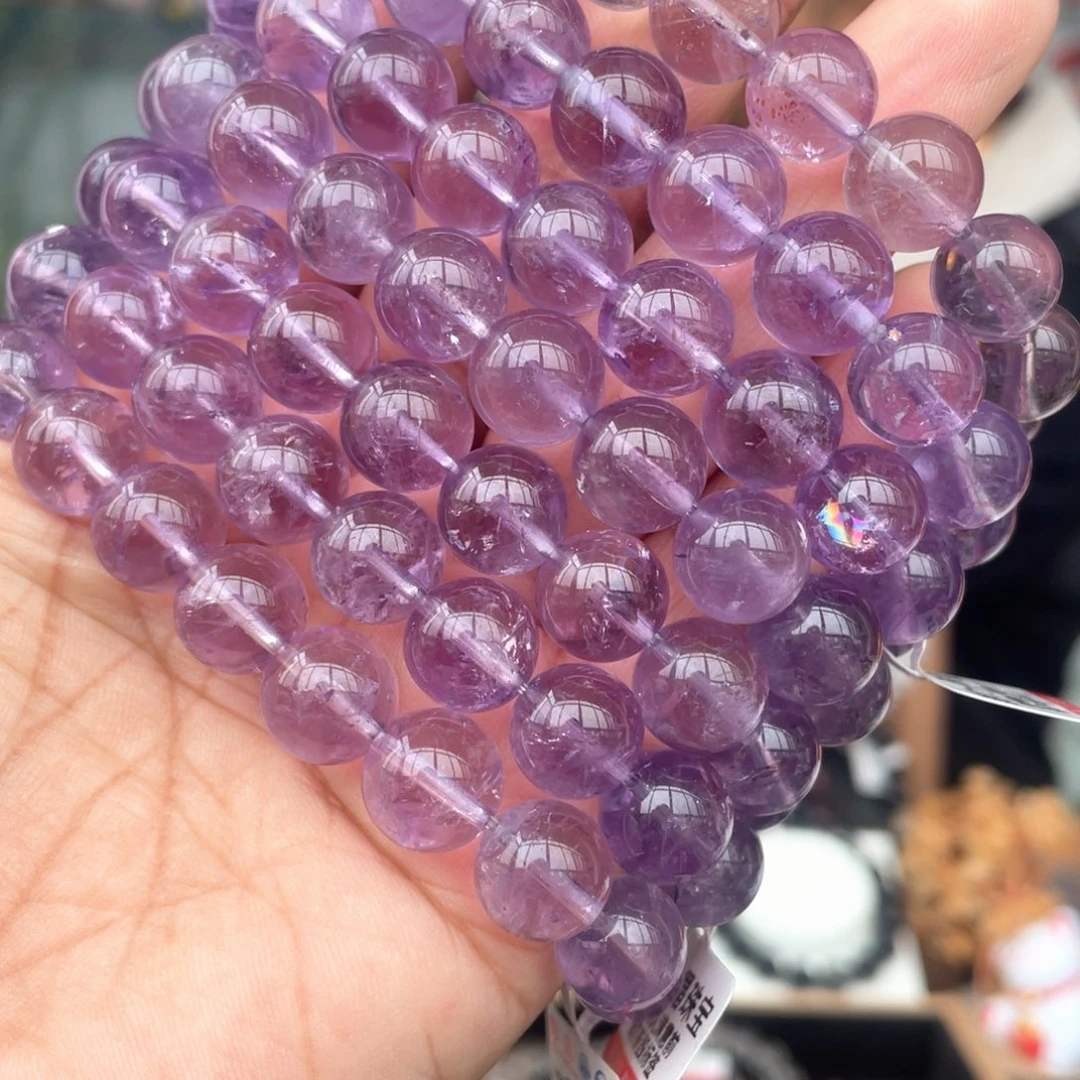 水晶手串未镶嵌10mm薰衣草阿塞手串多样性发其一