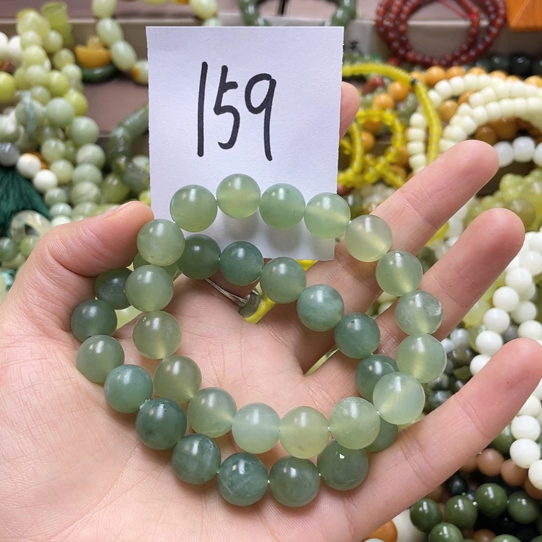 未镶嵌蛇纹石玉手链英*