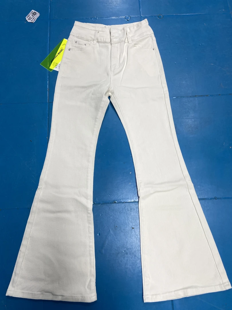 【2036单裤】2024秋冬新款辣妹显瘦百搭女装牛仔喇叭裤