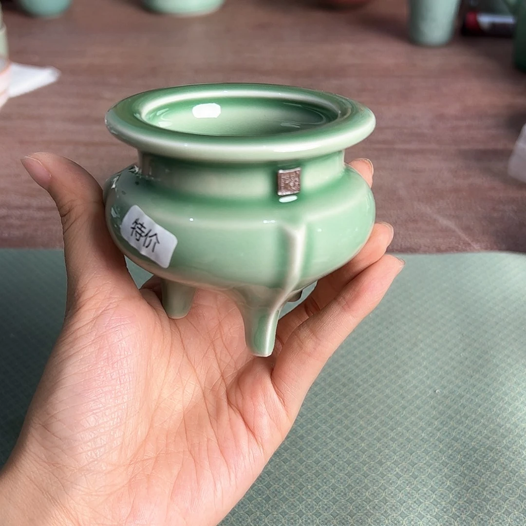 龙泉云间青瓷小米茶器