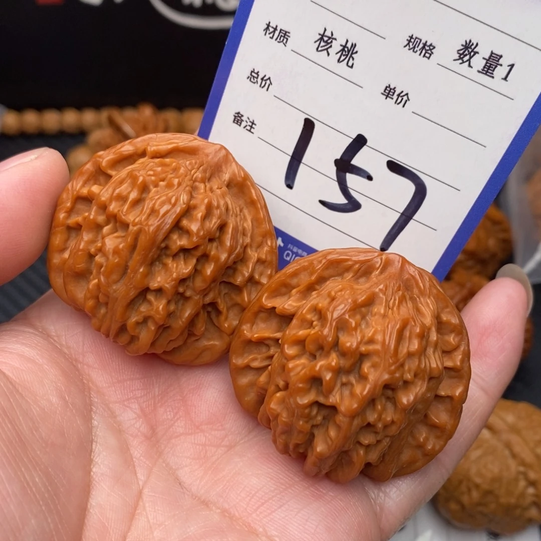 桃核把件四座楼41mo