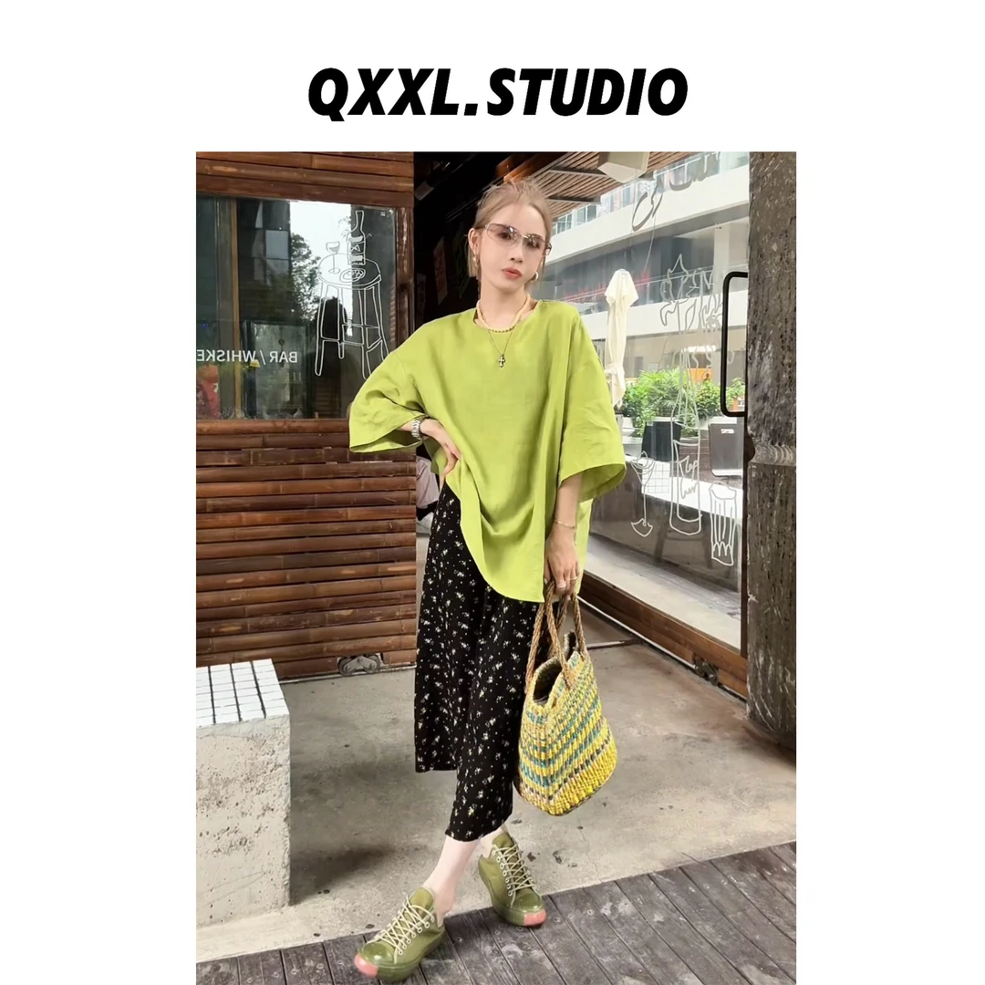 邱小小丽呀 夏季纯色单排扣短袖衬衫百搭显瘦简约通勤薄款上衣女