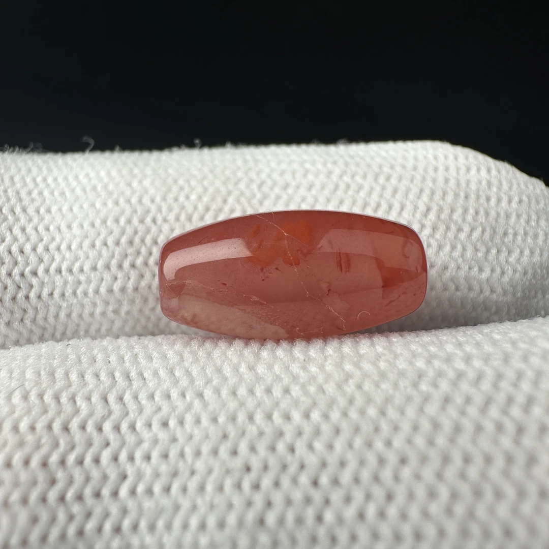 P1832天然南红 桶珠7.7*15.2mm支持复检 假一罚四
