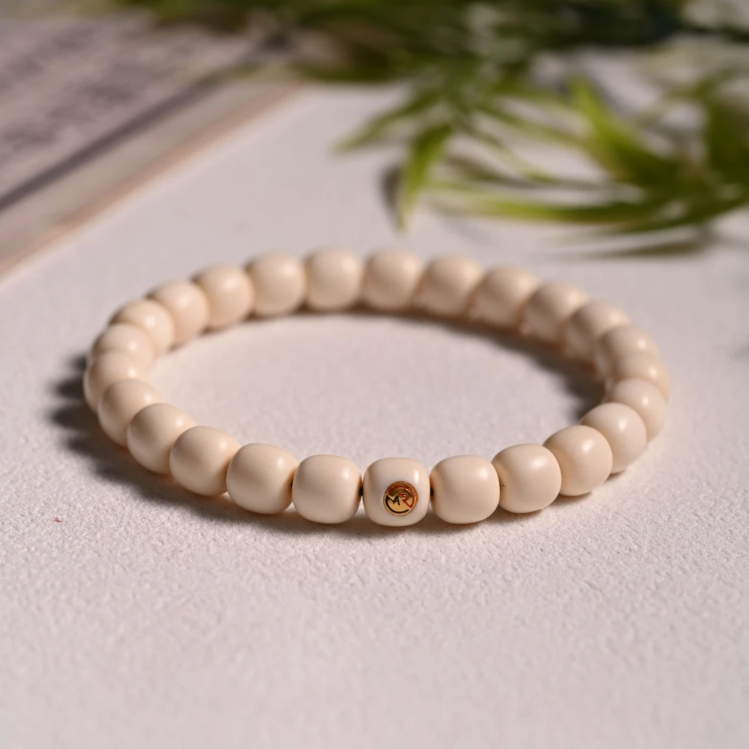 毛润出品【猛犸·”极润”系列·牙芯料】精工 老型多圈手串 072