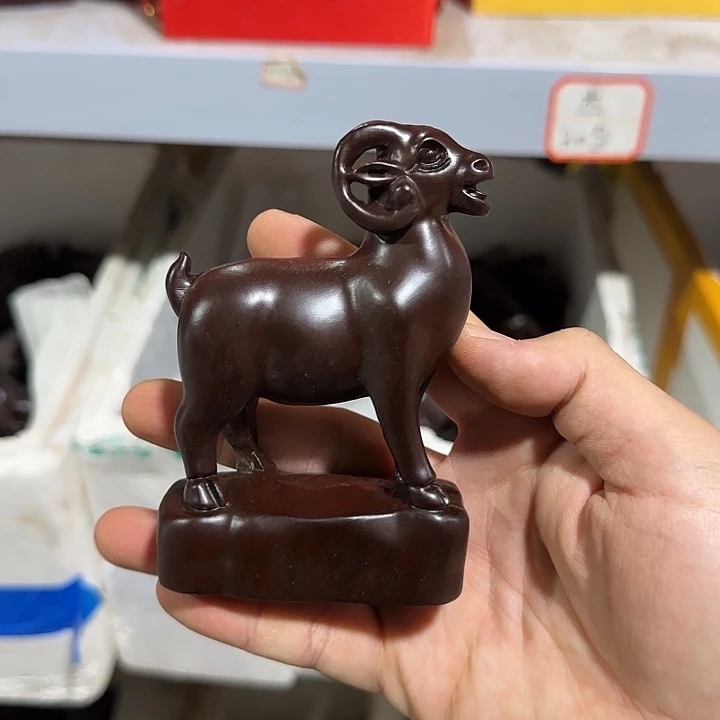 木黑檀木12山羊一只