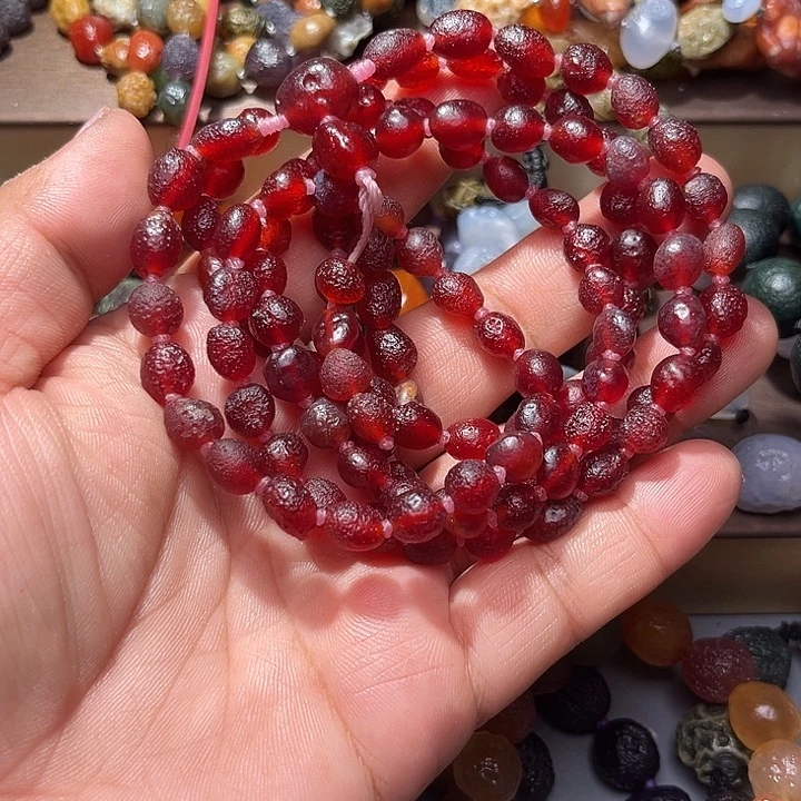 阿拉善彩玛瑙毛衣链