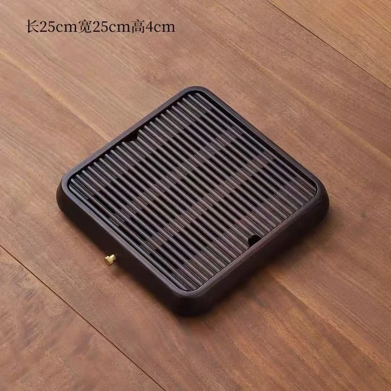 家用小型竹制茶盘茶托盘干湿泡直排蓄水三用简约功夫茶具沥水茶台