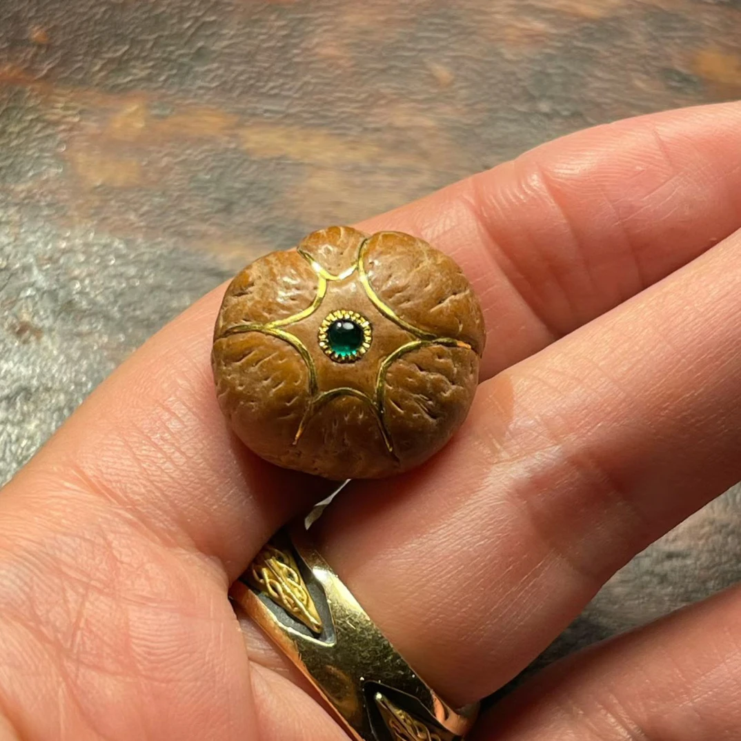 六星三通油红皮六道轮回24K镶嵌 配小凤眼超级提气