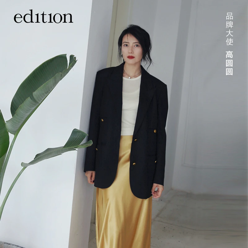 【陈大可】edition黑色绅士西装外套#EBD1BLAK01