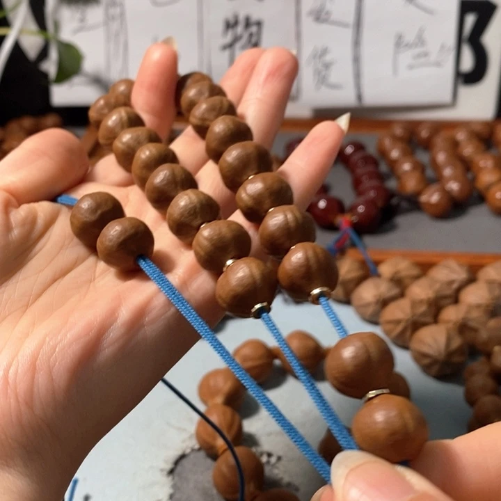 橄榄核手串14+12精品小蒜头铁核20+2颗