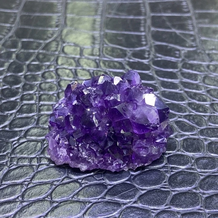 水晶珠宝半成品未镶嵌迷你紫晶花