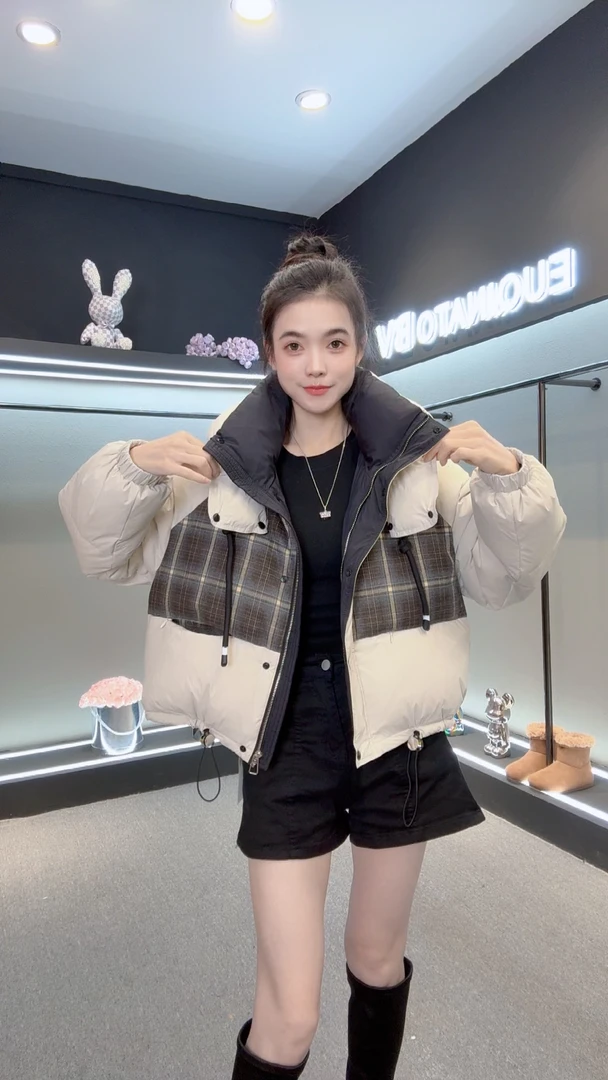 891新款冬季保暖羽绒服白鸭绒蓬松潮牌洋气