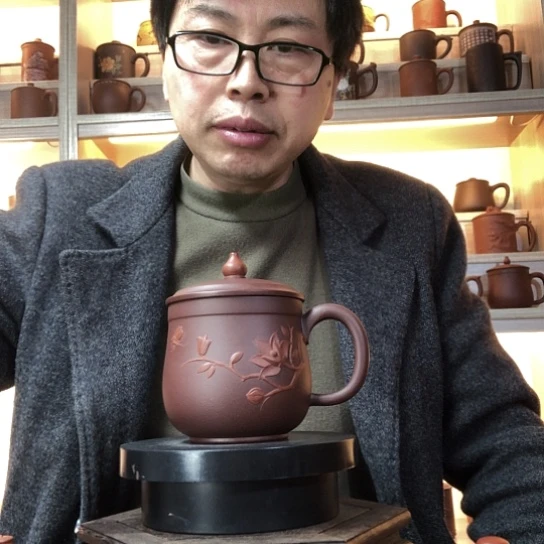 紫泥茶杯玉兰杯容量350