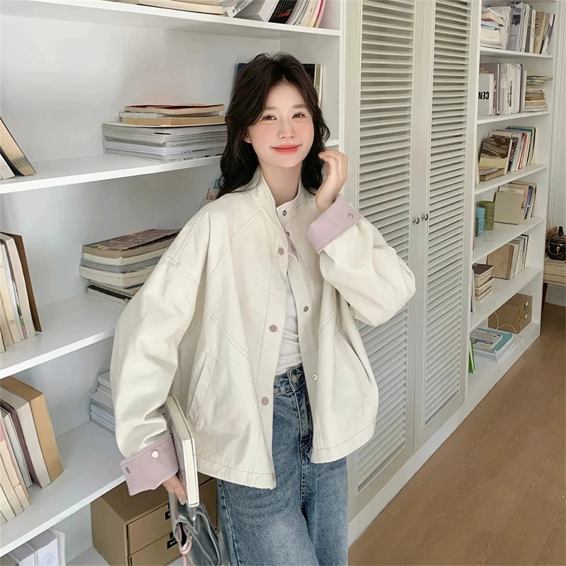 【卉子定制】港味chic工装夹克女2025高级感小众chic牛仔外套