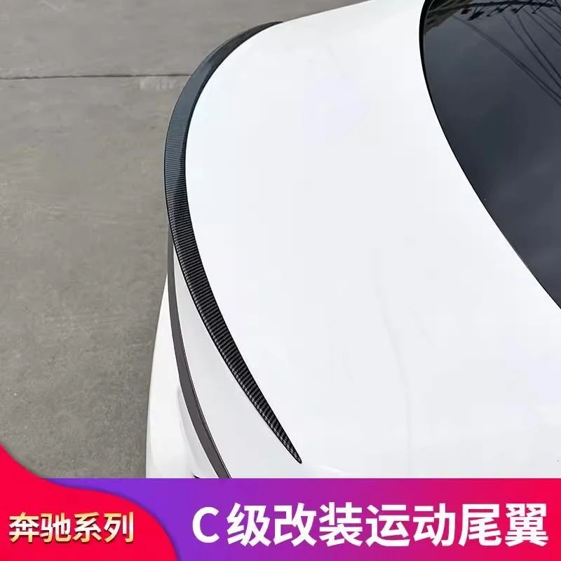 奔驰C级C260LE级E300LA级A200LCLSCLA改装AMGC43皓夜版尾翼