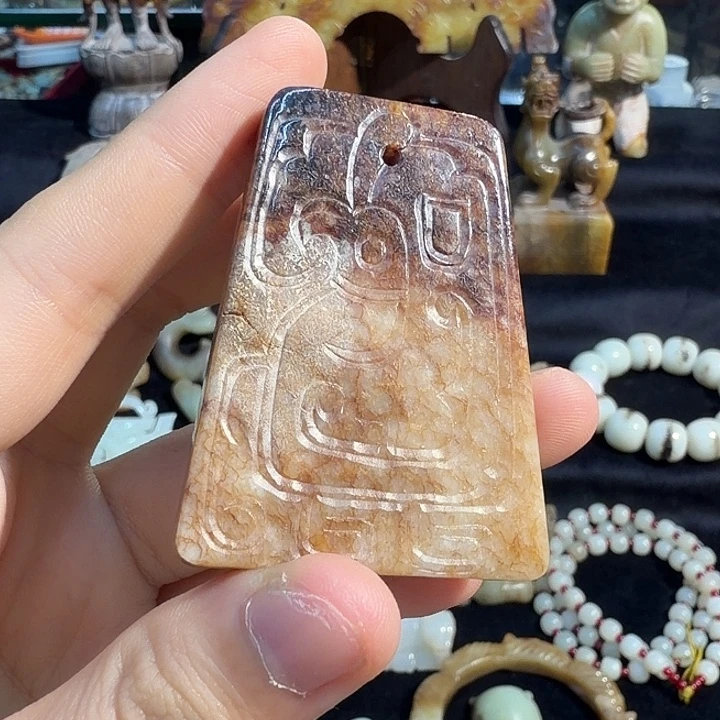 和田玉未镶嵌挂件