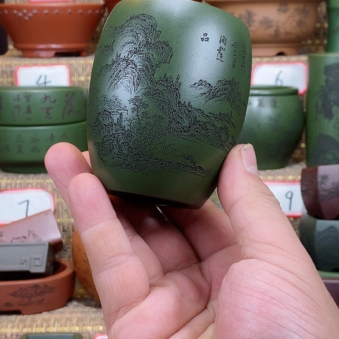 紫砂花盆我在等他