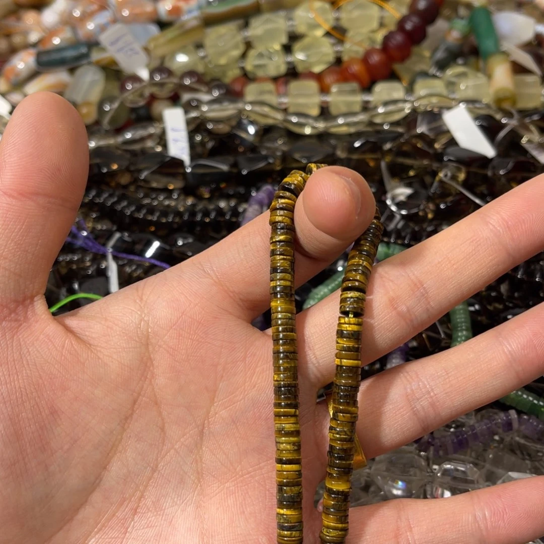 玛瑙/玉髓合金手链卡6虎眼石隔片