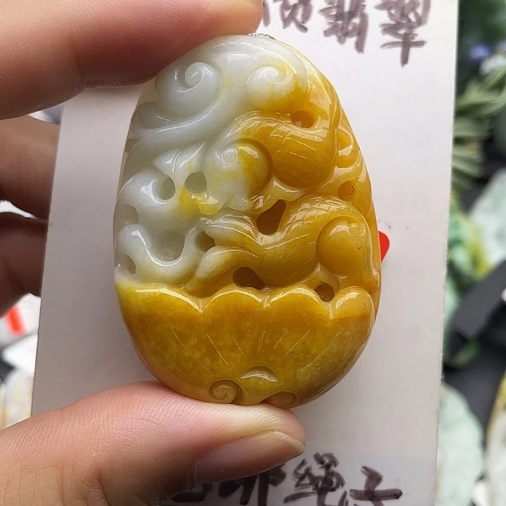 颈饰未镶嵌翡翠天然翡翠