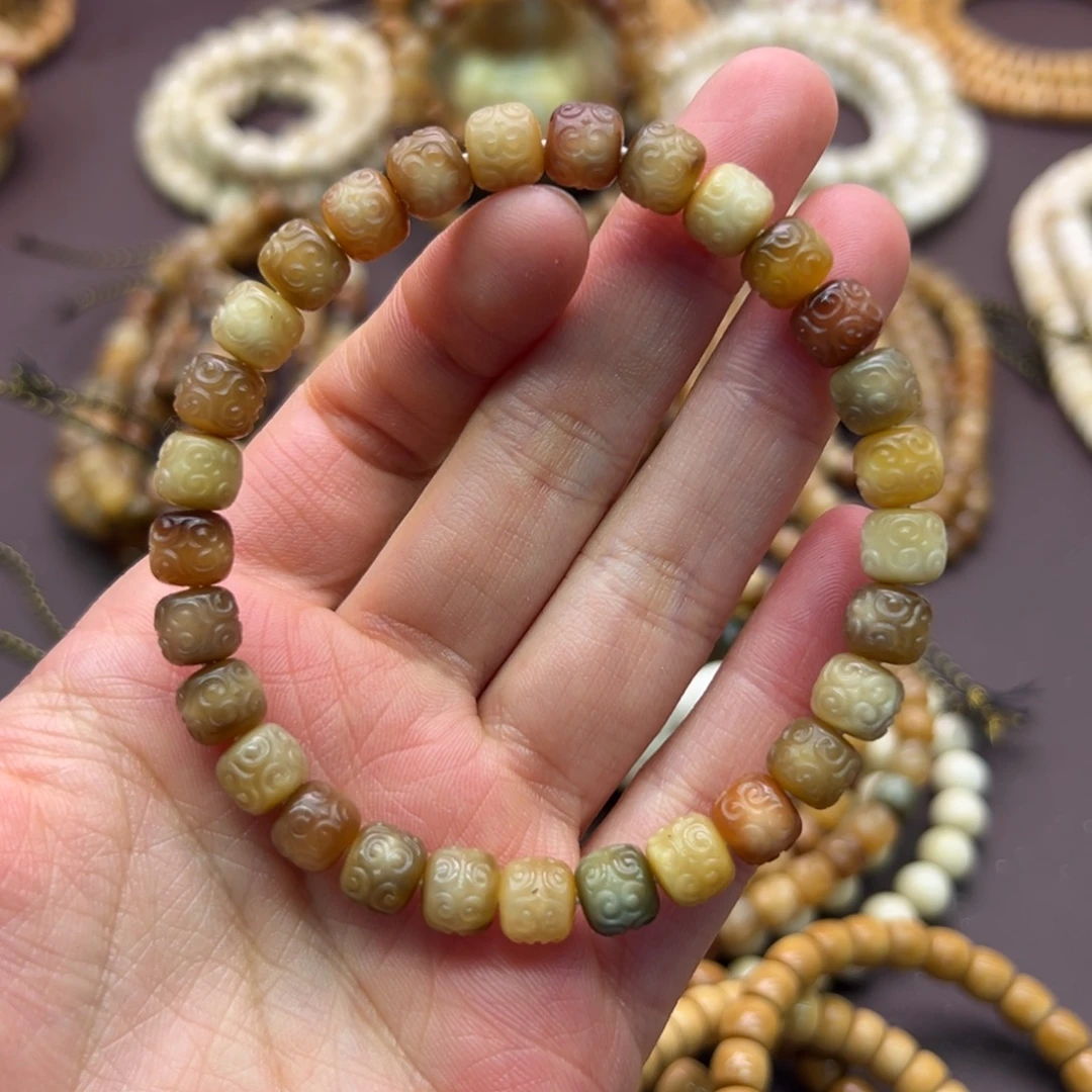 我***宝龙脊菩提吊坠回纹珠