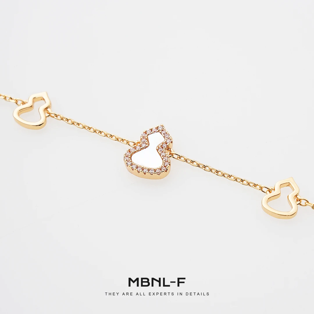 MBNL-F 非金属珐琅手链 “葫芦手链” 镀金奢感手链 秦磊XM-XSP765