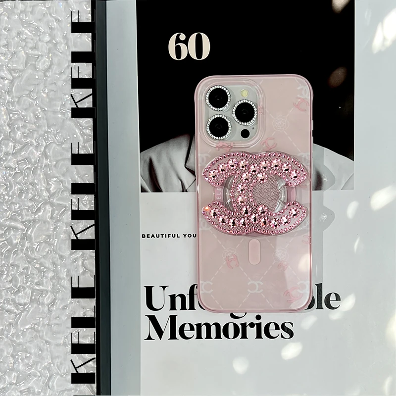 【KELE-四代磁吸粉白小香】适用于苹果12 13 14 15 16promax手机壳