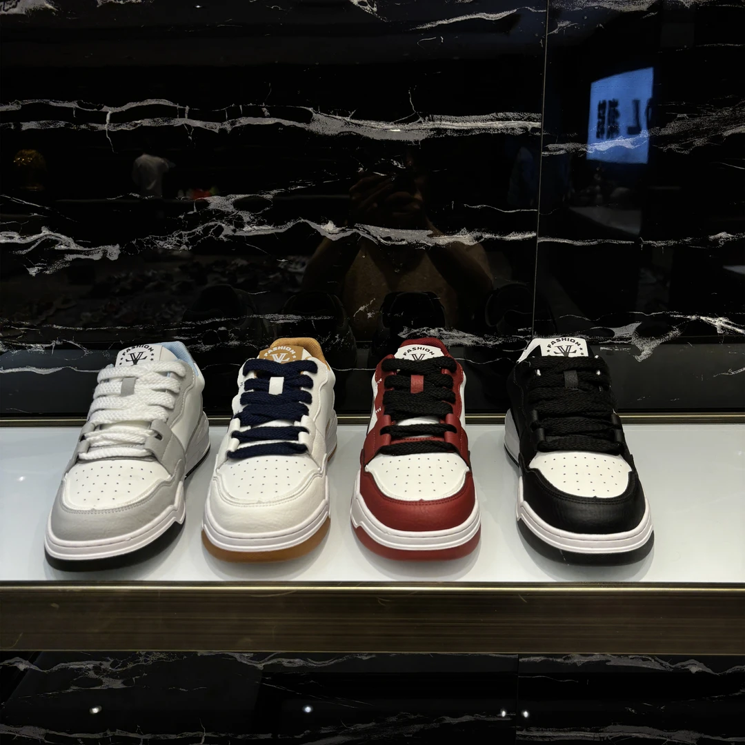 【皮鞋码】早春新款皮面舒适洋气高档时尚系带低帮男款休闲鞋