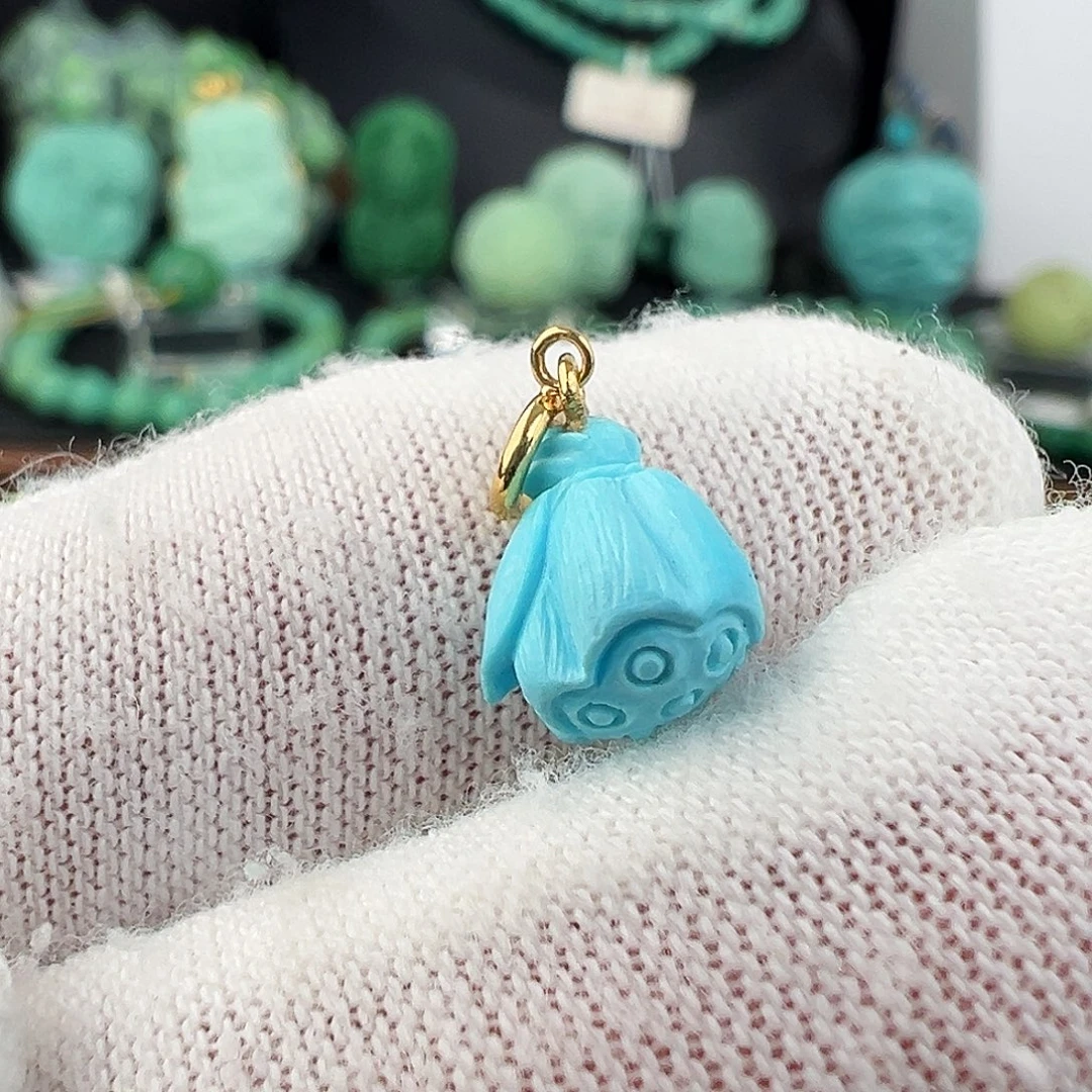 绿松石未镶嵌绿松石主播璐璐