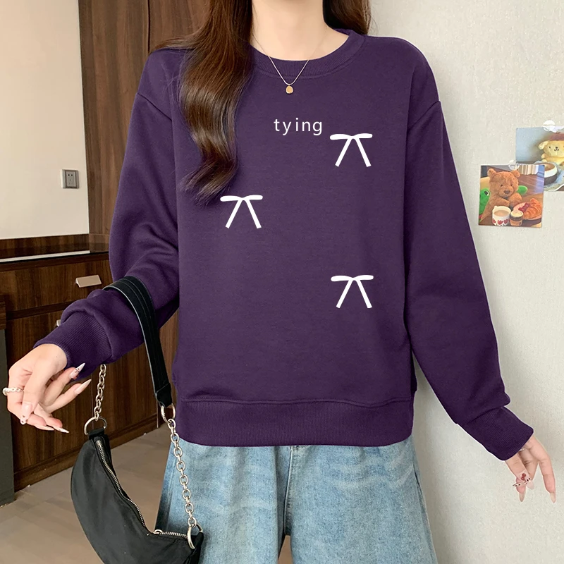 秋冬季小众设计感套头外穿卫衣女时尚休闲宽松加绒加厚洋气上衣潮