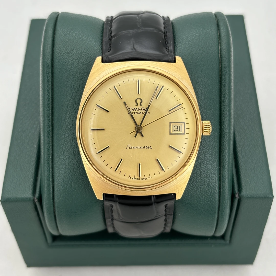 95新 Omega/欧米茄 表径35 中古经典金色简约纪念时尚名表 M1568