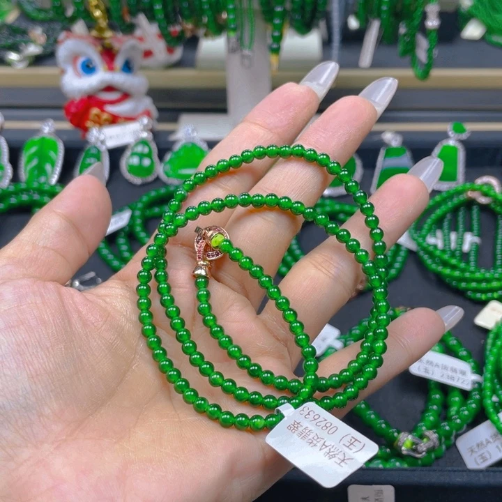 翡翠未镶嵌颈饰项链4