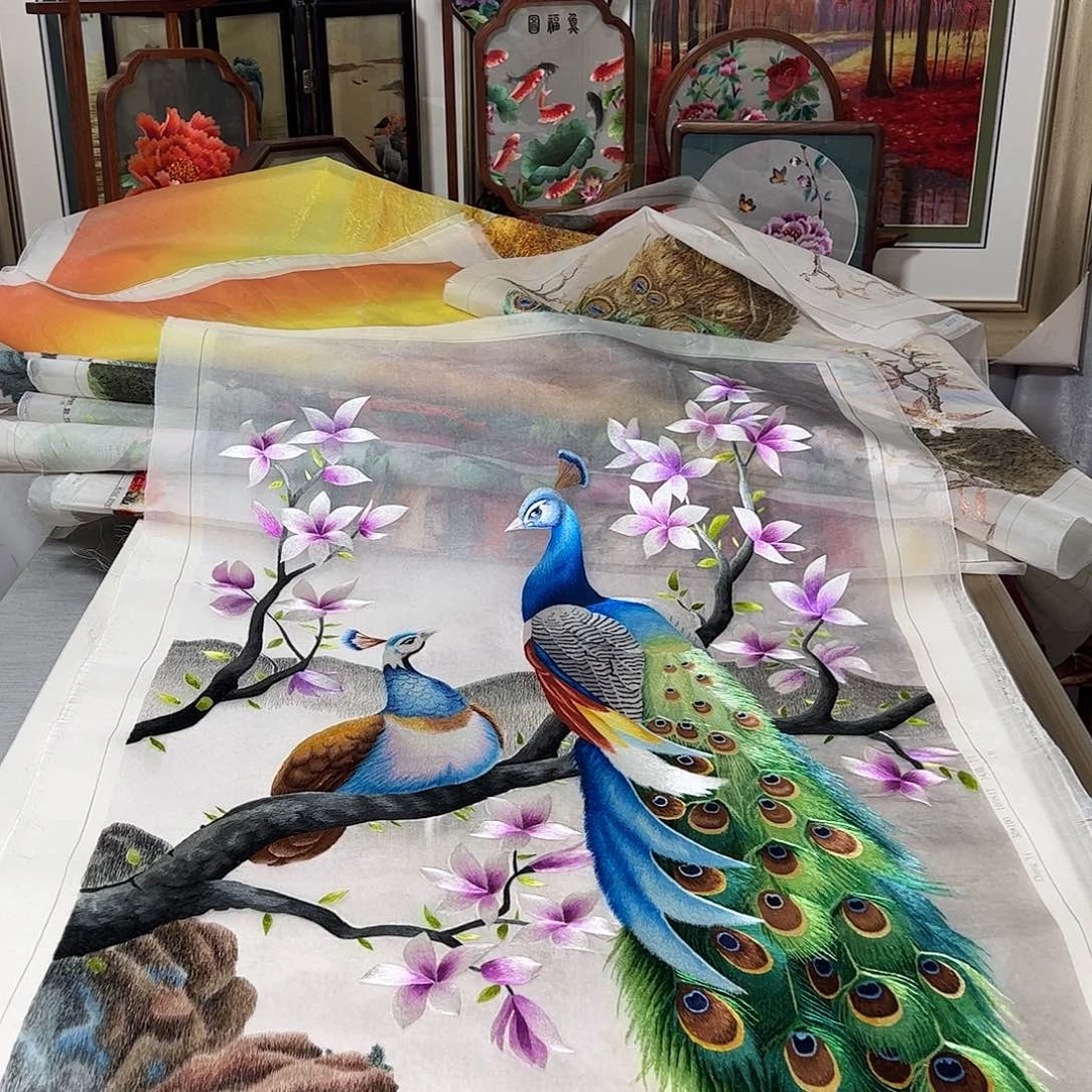 唐***妹刺绣纯手工刺绣画