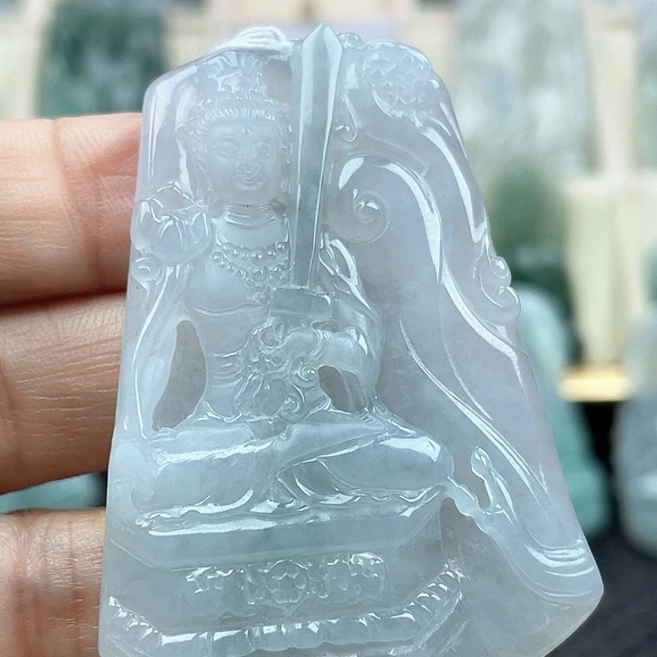 颈饰未镶嵌翡翠天然翡翠虚空
