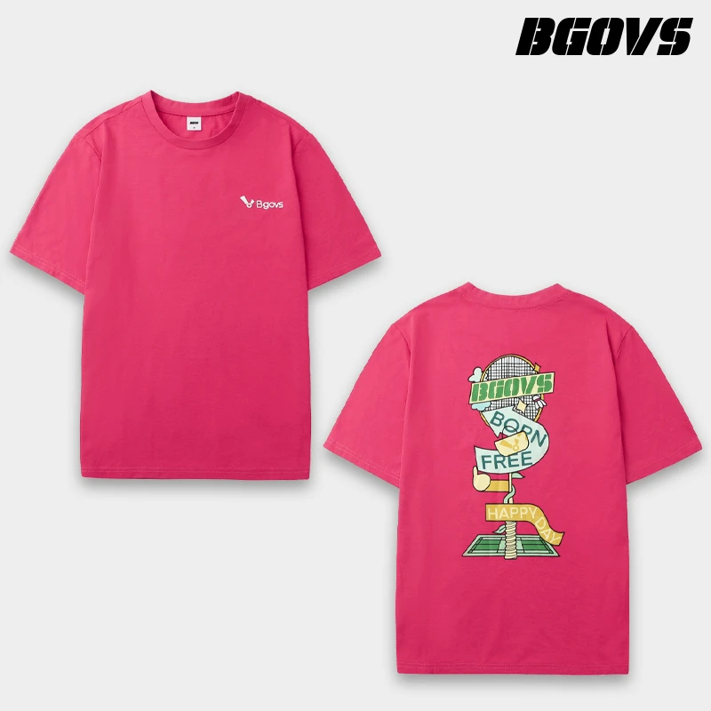 2025韩国夏季新品BGOVS羽毛球服网球男女速干吸汗暴汗科技T恤短袖