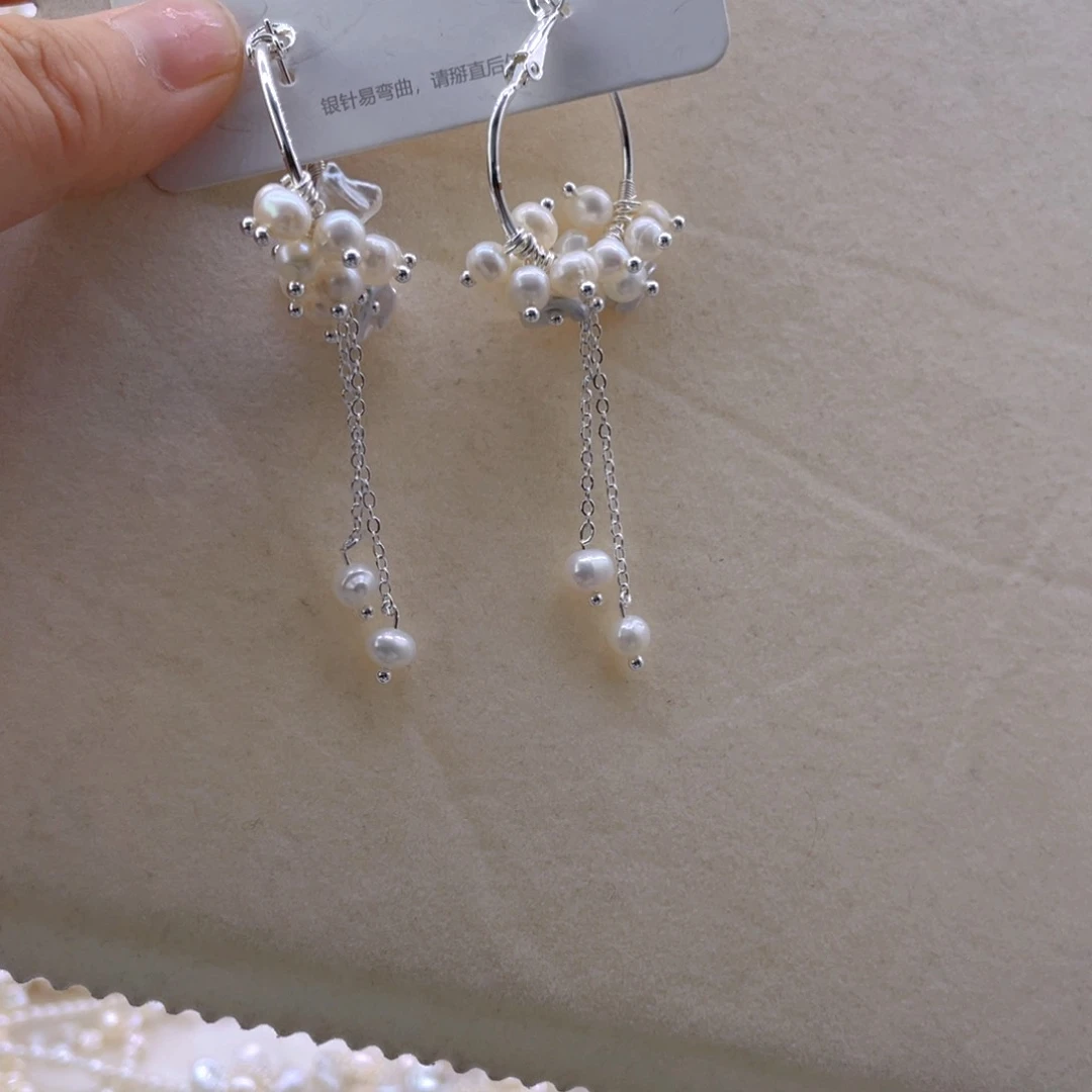 未镶嵌淡水珍珠耳饰