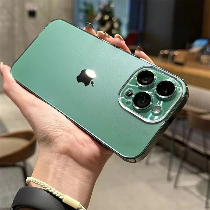 高级原机色iPhone16plus苹果15p手机壳i12女14男13新款夏天防指纹