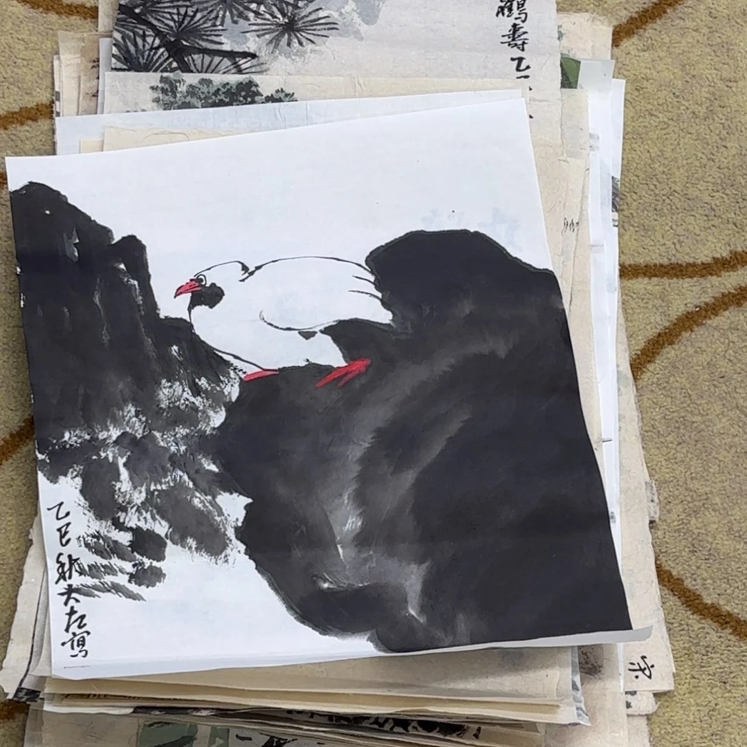 国画大左老师作品刘
