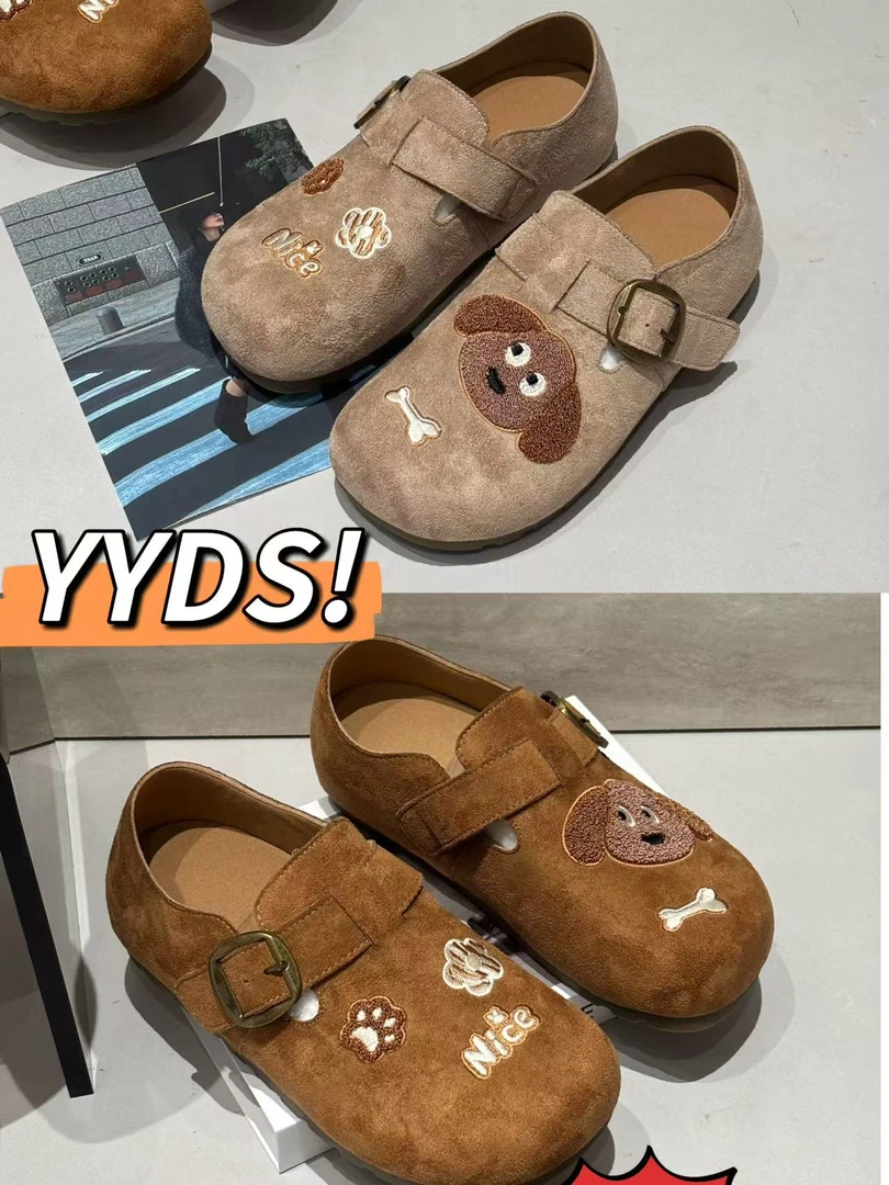 2025秋季低跟防滑深口圆头勃肯鞋鞋舒适平底欧若动感风