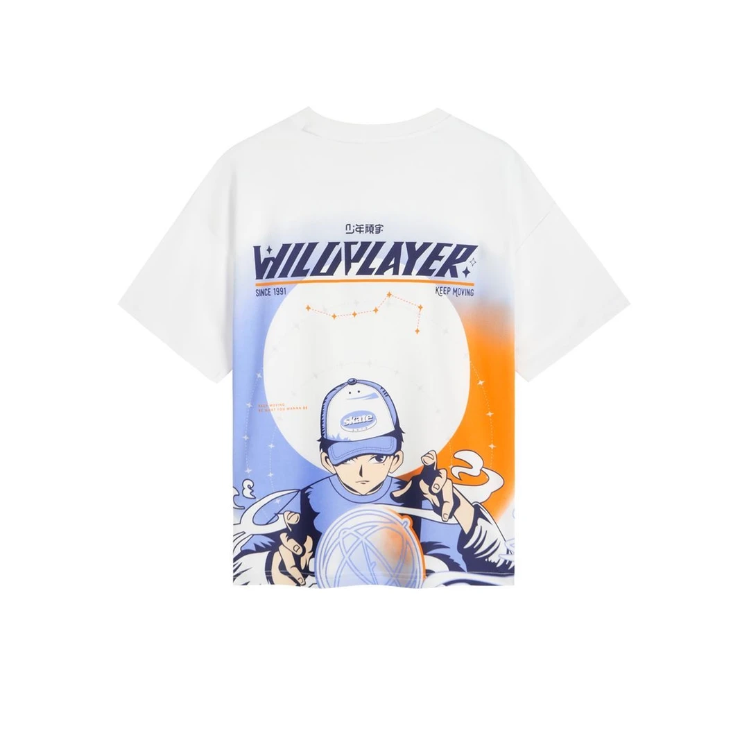 安踏儿童2024年夏大童t恤少年顽家短袖T恤352428105