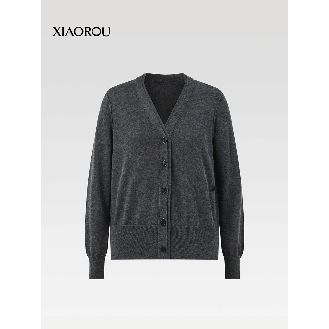 XIAOROU/小柔YM301 Biella Yarn精纺羊毛clean fit开衫