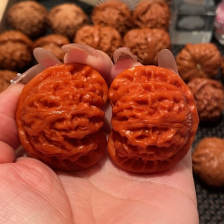 吊坠文玩核桃42宫灯0693