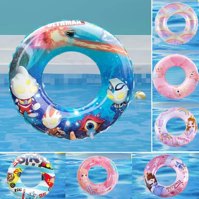 儿童游泳圈加厚充气泳圈3岁-6岁儿童可爱卡通腋下救生圈