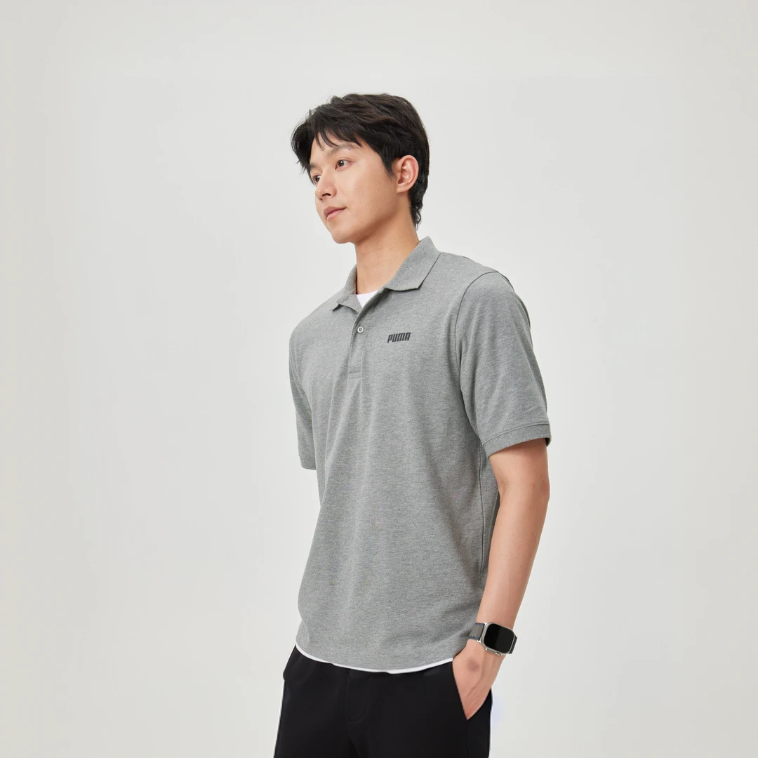 PUMA彪马商务风短袖T恤POLO衫男2025年春夏运动休闲上衣 690644