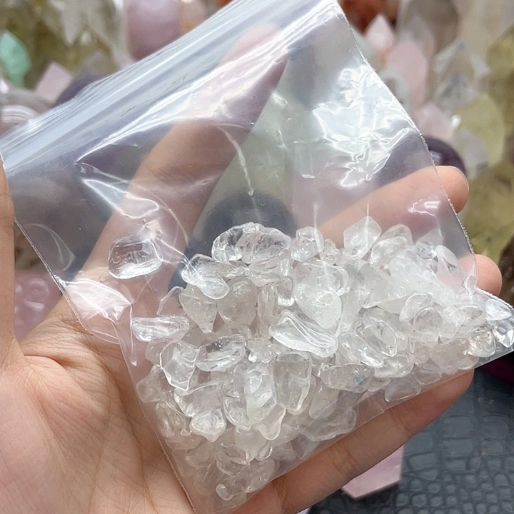 水晶未镶嵌珠宝半成品27白水晶碎石