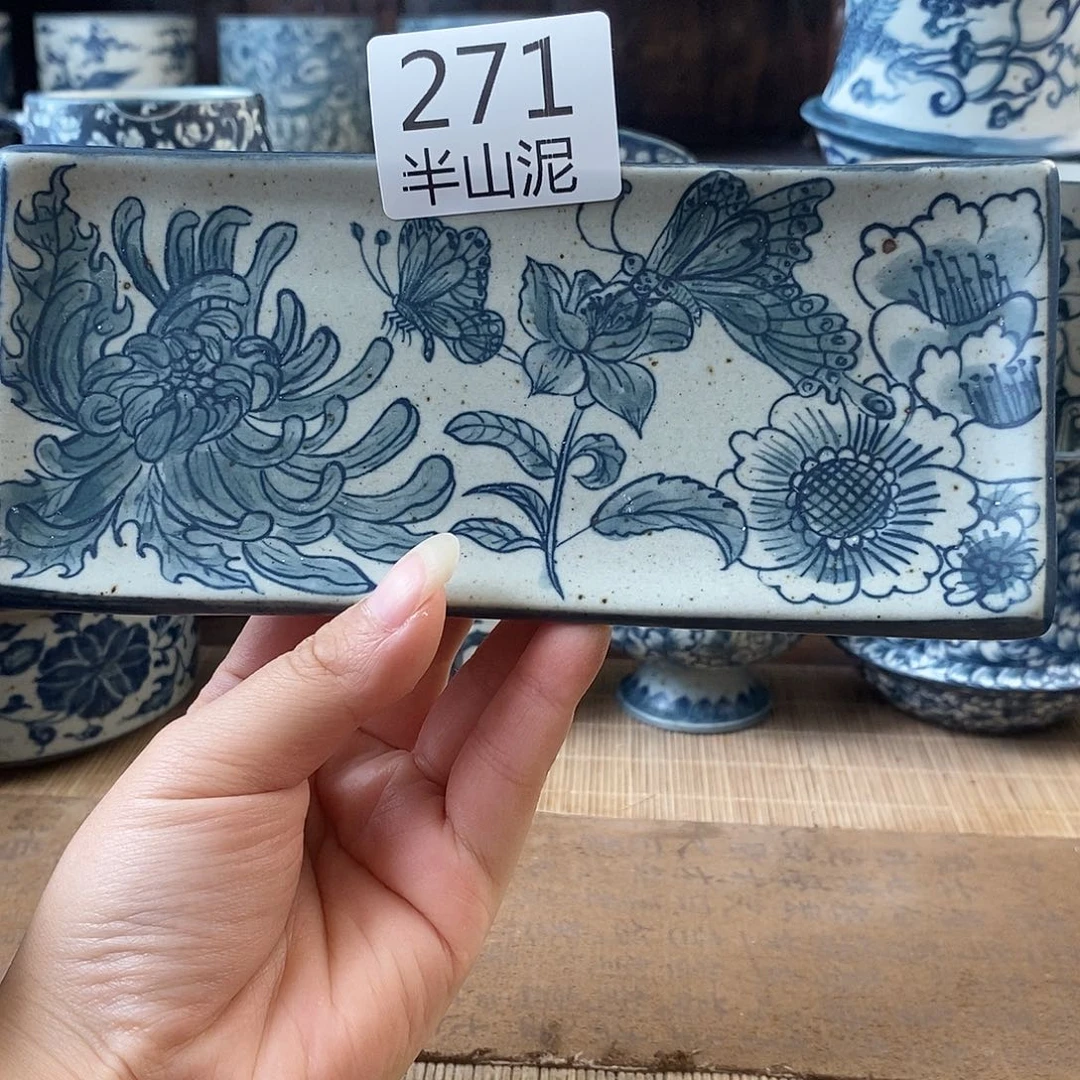手工手绘青花高温陶瓷