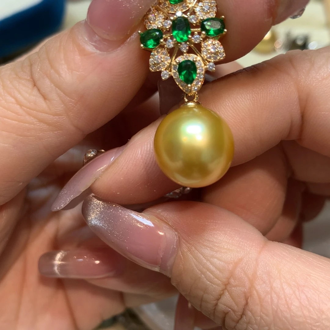 海水珍珠颈饰银S925镶嵌